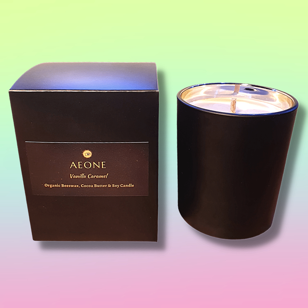Vanilla Caramel - Organic Beeswax, Cocoa Butter & Soy Candle